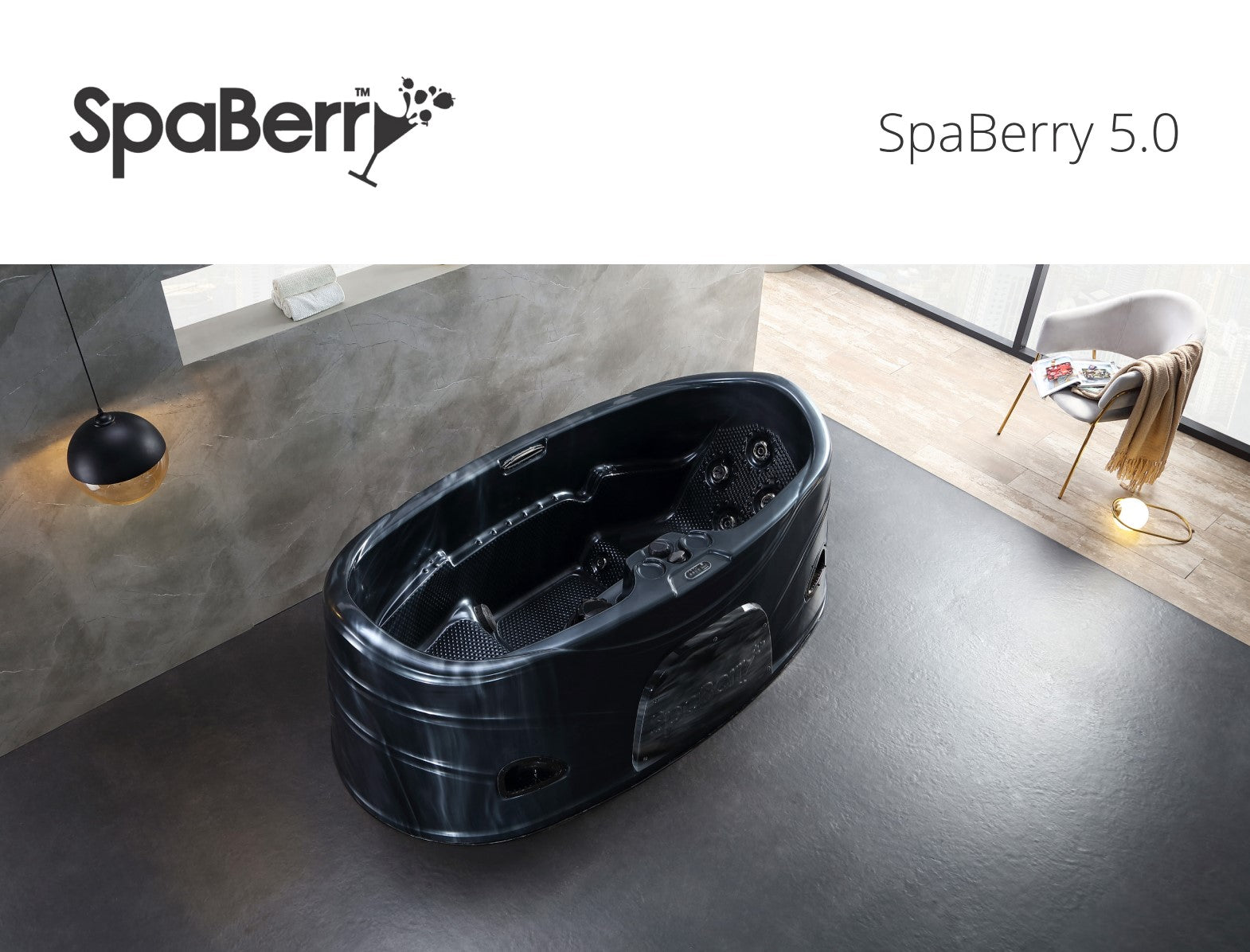 SpaBerry SB5 2 személyes jakuzzi 232,5x126,5x81cm