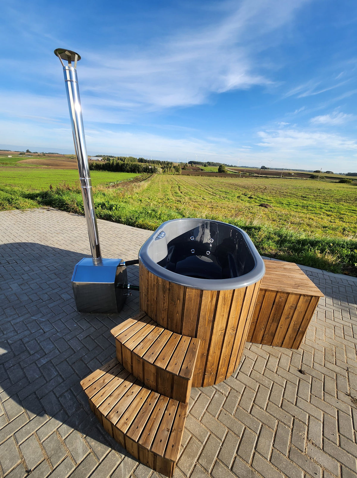 Revolution-LTD Üvegszálas Dézsa külső kályhás Ofuro