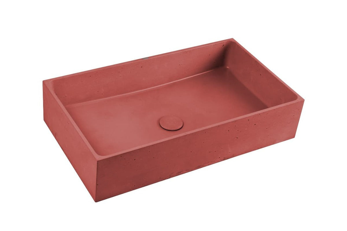 Mosdó lapra SAT Cemento 64x37 cm terakota színben