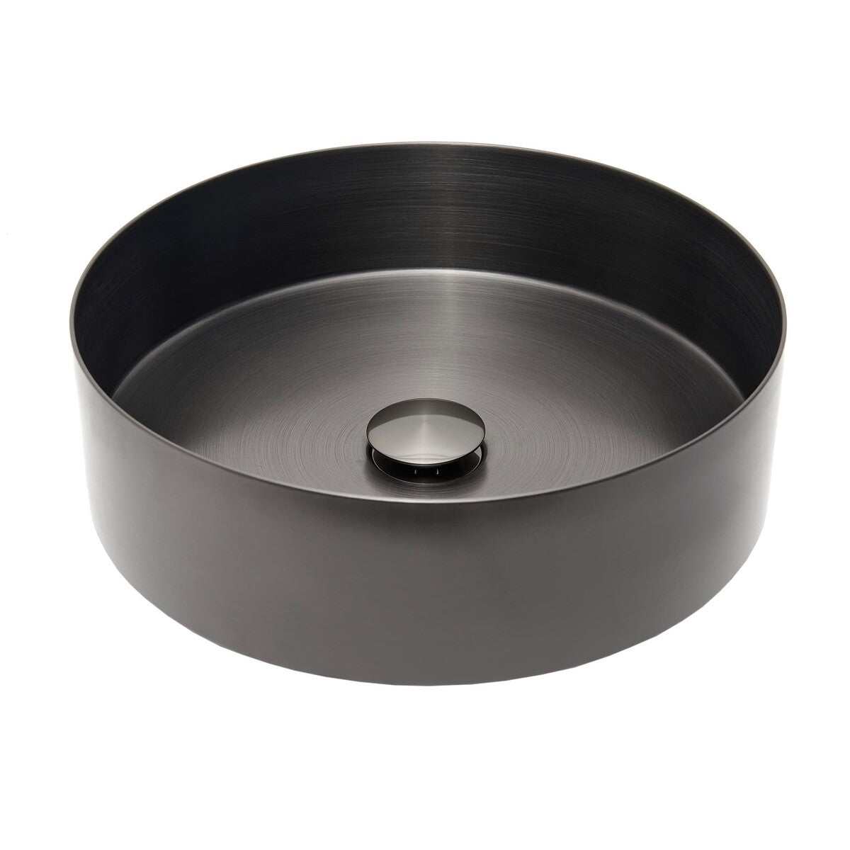 Mosdókagyló pultra pisztolyfém SAT Aurum 38x38 cm