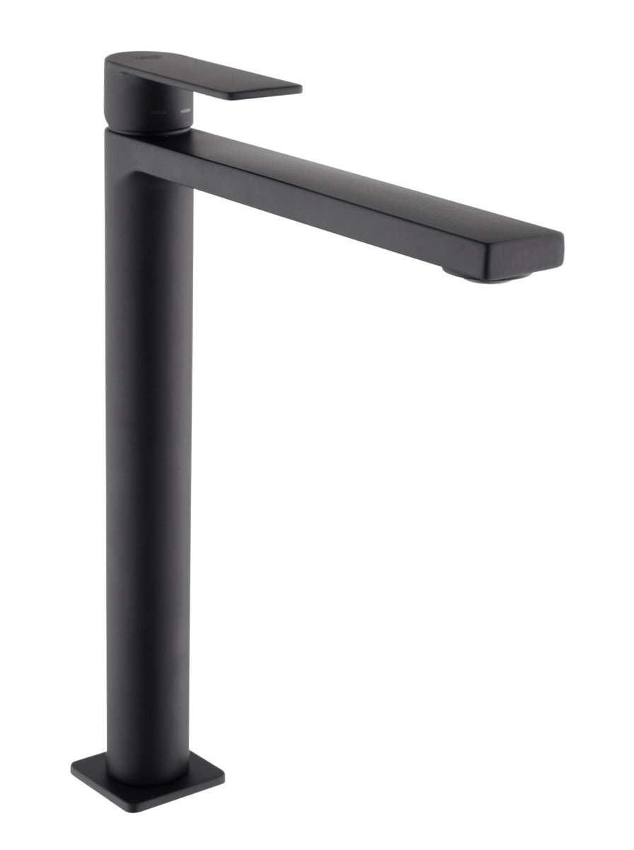 Magas mosdó csaptelep B-Way leeresztőszelep nélkül fekete matt