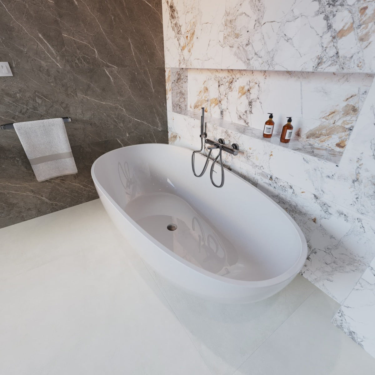 Kád csaptelep SAT DARK zuhanyszett nélkül PVD Gun Metal