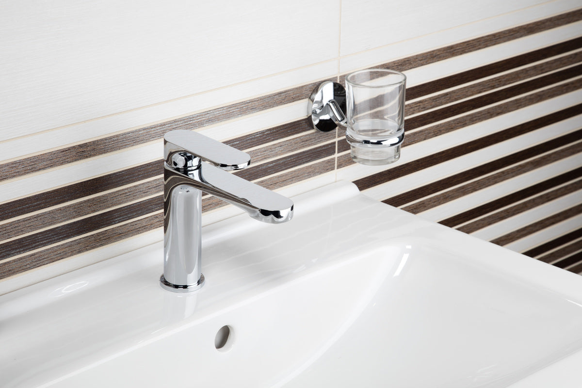 Mosdó csaptelep SAT Fusion leeresztőszelep nélkül króm