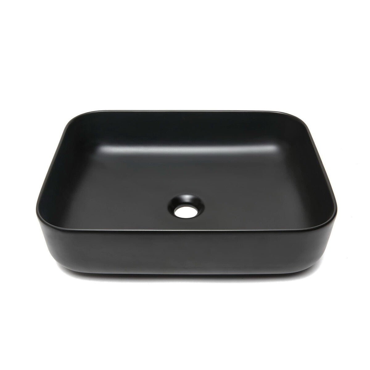 Mosdó lapra Infinitio 50x39 cm fekete színben matt felülettel