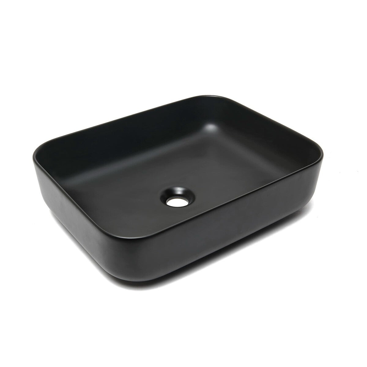 Mosdó lapra Infinitio 50x39 cm fekete színben matt felülettel