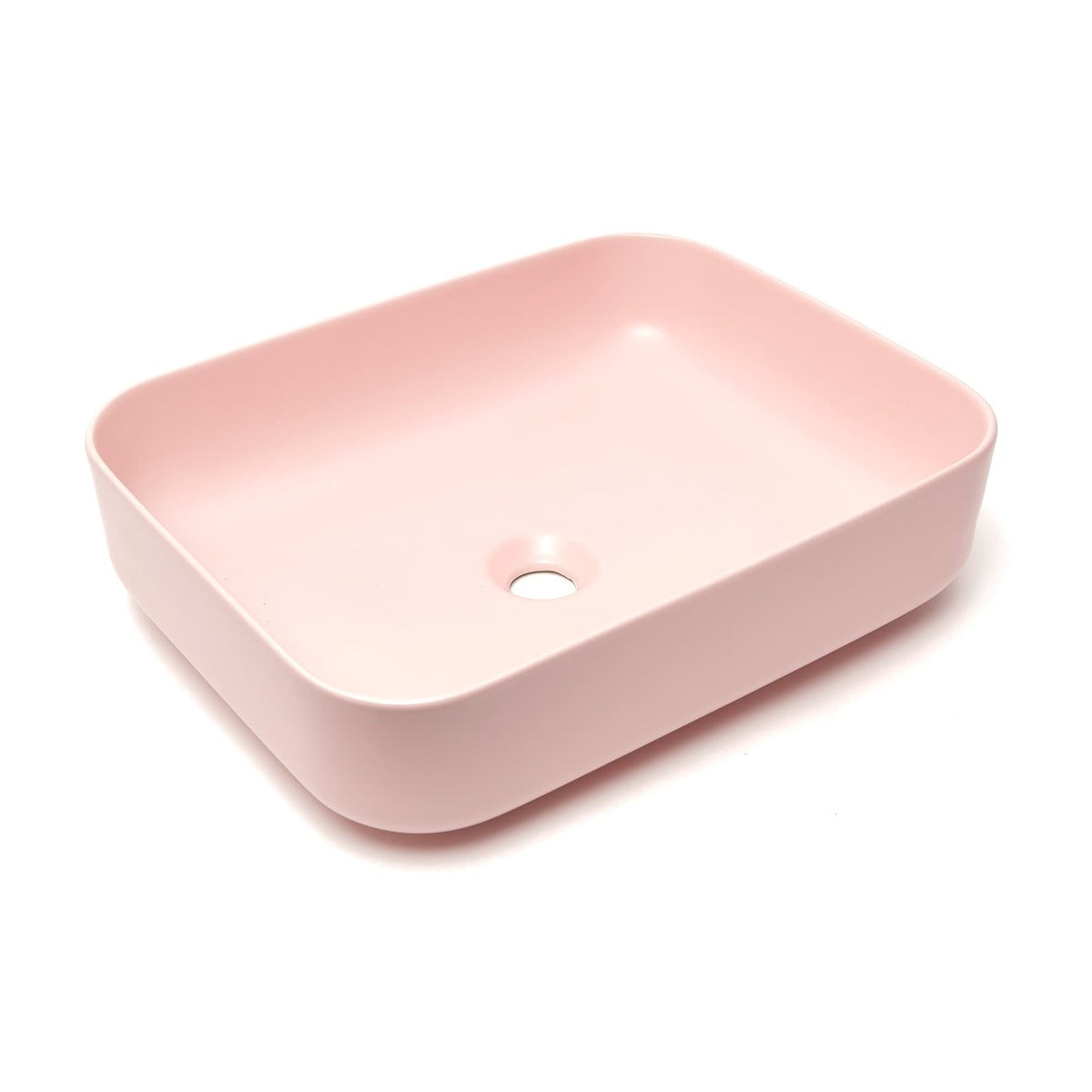 Mosdó lapra Infinitio 50x39 cm rózsaszín színben matt felülettel