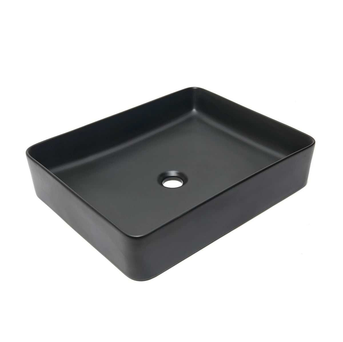 Mosdó lapra SAT Infinitio 50x40 cm fekete színben matt felülettel