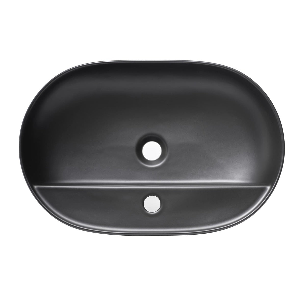 Mosdó lapra Infinitio 60x40 cm fekete színben matt felülettel