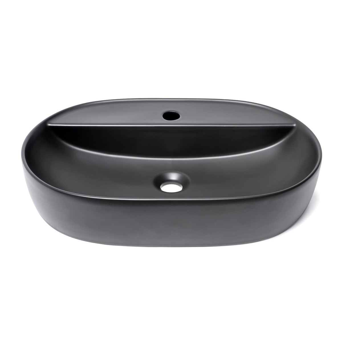 Mosdó lapra Infinitio 60x40 cm fekete színben matt felülettel