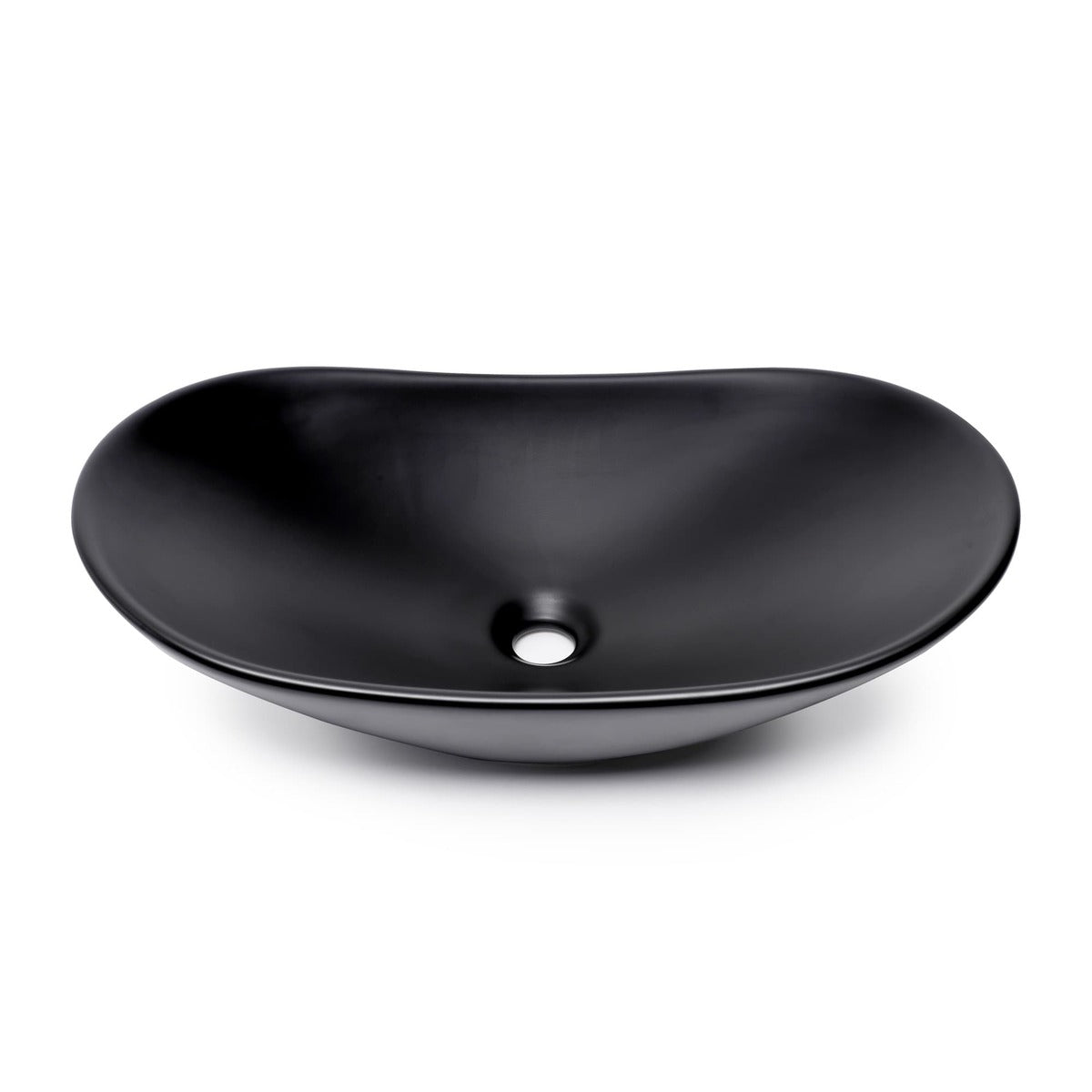 Mosdó lapra Infinitio 61,5x36 cm fekete színben matt felülettel