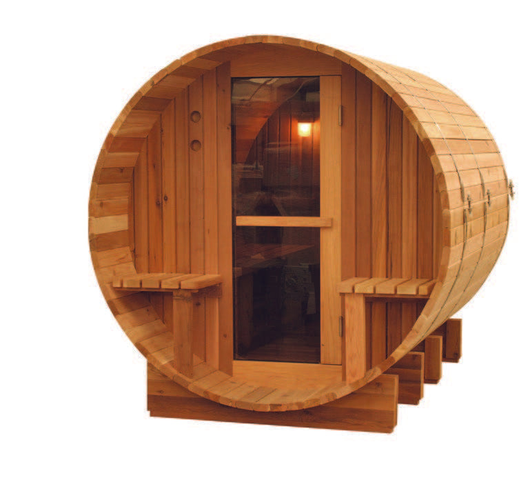 Szauna Red Cedar Barrel 245x185x200