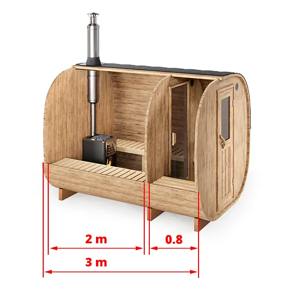 Cube Szauna 3m 4 fő részére