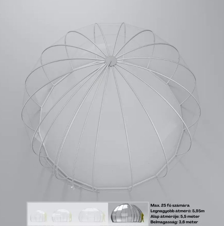 Astreea® Igloo MAX - XXL Polikarbonát (16-25 fő részére)