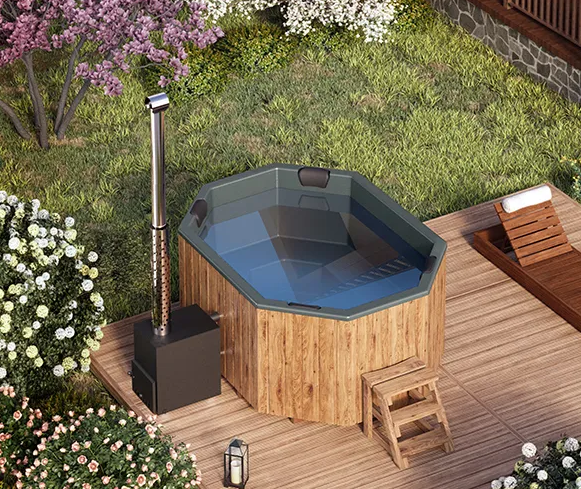 Revolution-Hot Tube Szögletes üvegszálas Dézsa külső kályhás Octa9