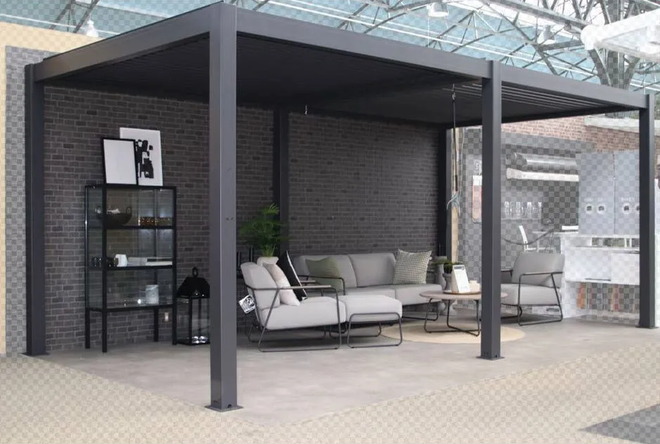 Revolution Pergola Dark Grey 600x400x250 cm