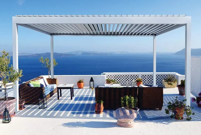 Revolution Pergola Pure White 600x400x250 cm