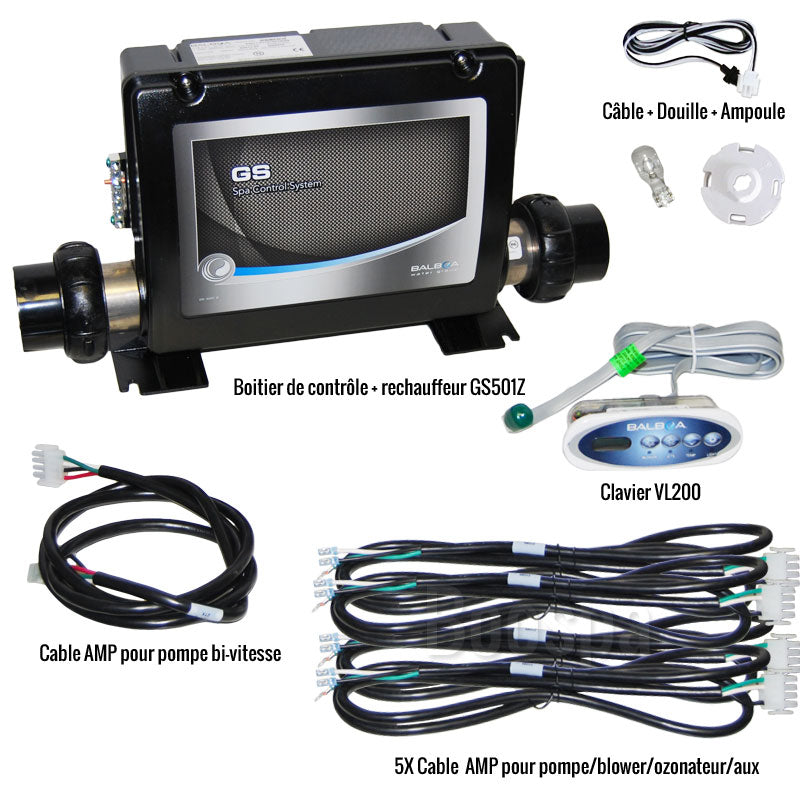 Komplett elektronika Balboa VL200 + GS501Z kijelző