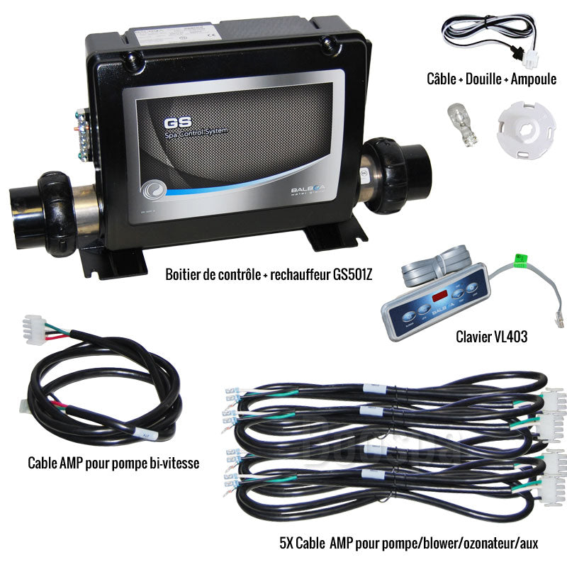 Komplett elektronika Balboa VL403 + GS501Z kijelző