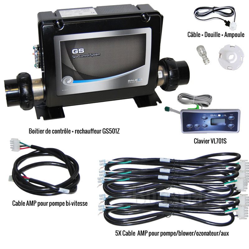Komplett elektronika Balboa VL701S + GS501SZ kijelző