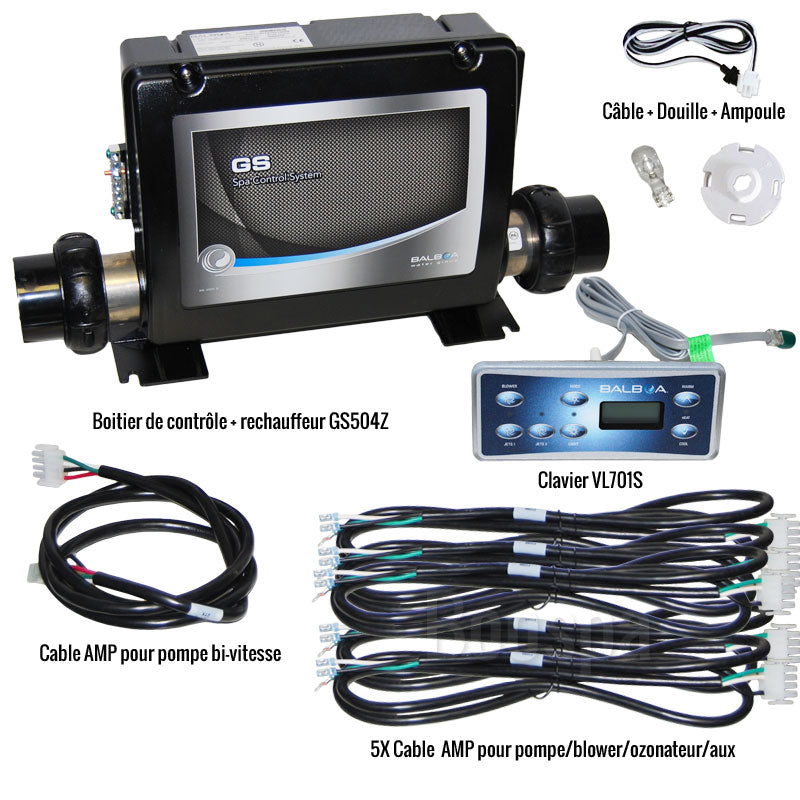 Komplett elektronika Balboa VL701S + GS504SZ kijelző