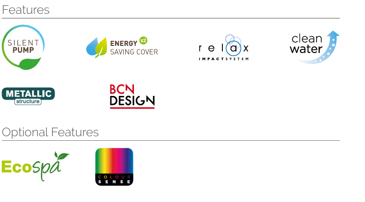 Revolution-spa Sundown jakuzzi Ø 205 x 90 cm