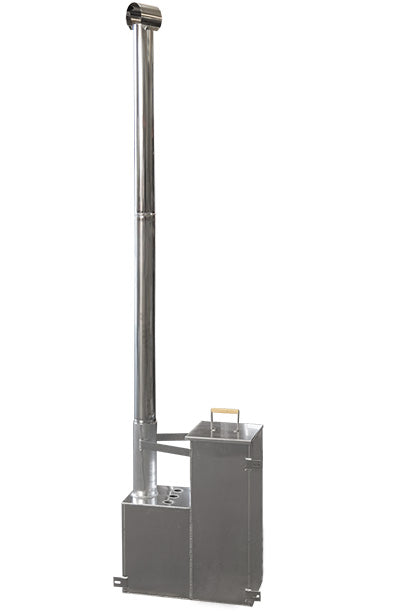 Észt Lucfenyő dézsa beépített kályhával