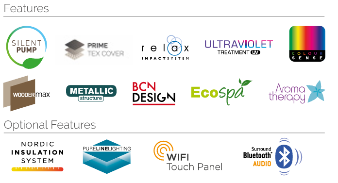 Revolution-spa Suite jakuzzi 203x150x72 cm